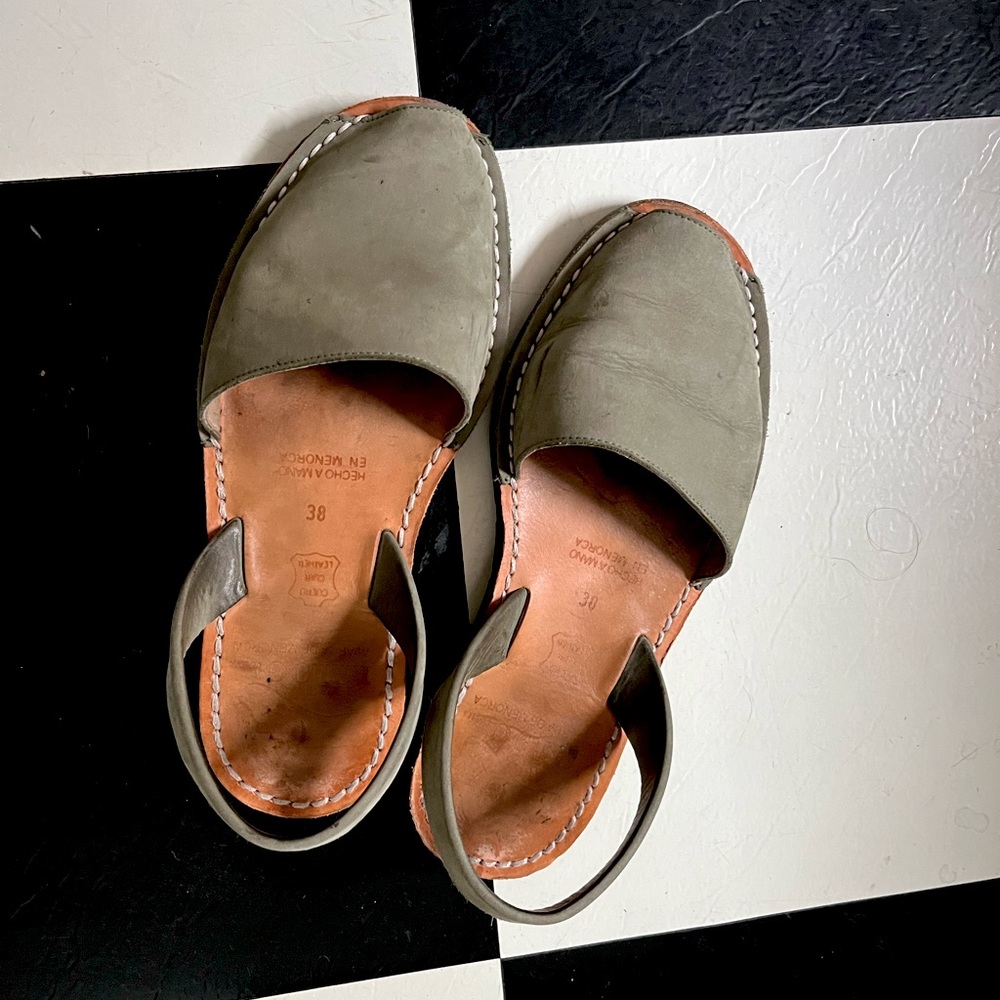 Mibo leather sandals (avarcas), size 38